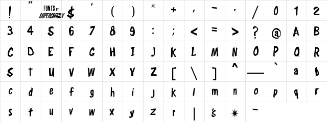 Frosty's Winterland Regular font glyphpreview