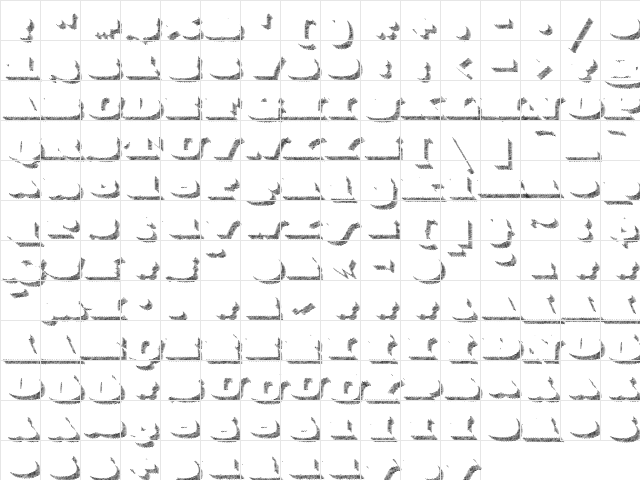 FederalEighteen DShadow font glyphpreview