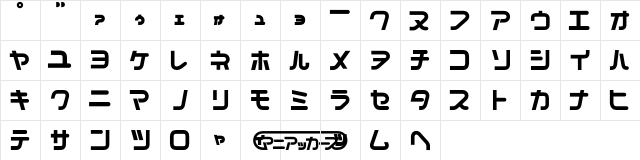 MMFont Black font glyphpreview