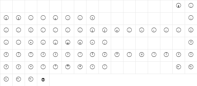 Q Normal font glyphpreview