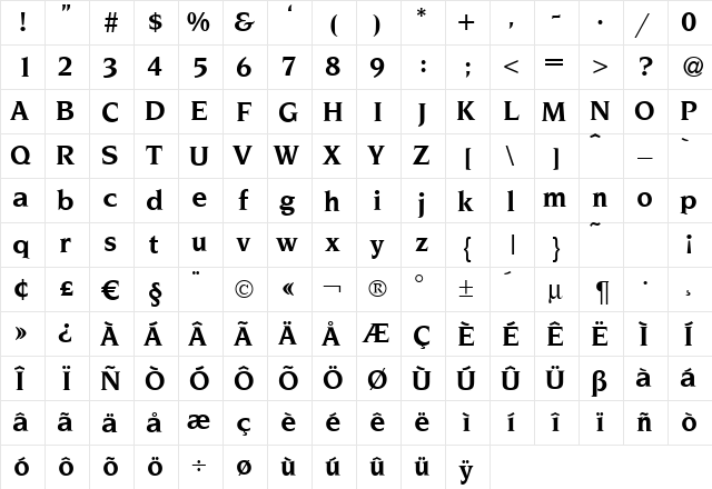 Novelty Bold font glyphpreview