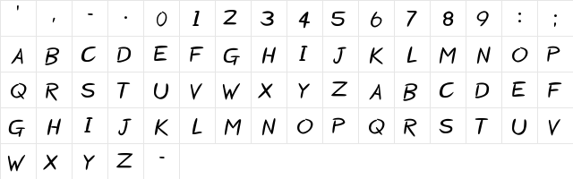 Starzy Darzy Regular font glyphpreview