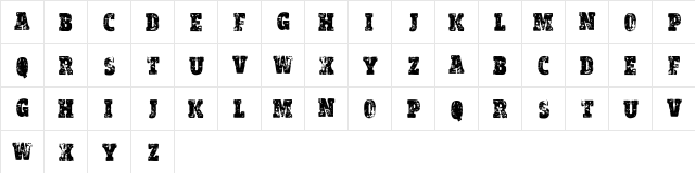 vtks Bold&Cool Regular font glyphpreview