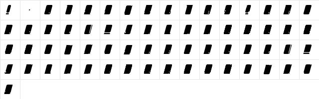 Oh Mega Sigh Regular font glyphpreview