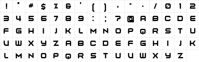 Energia Regular font glyphpreview