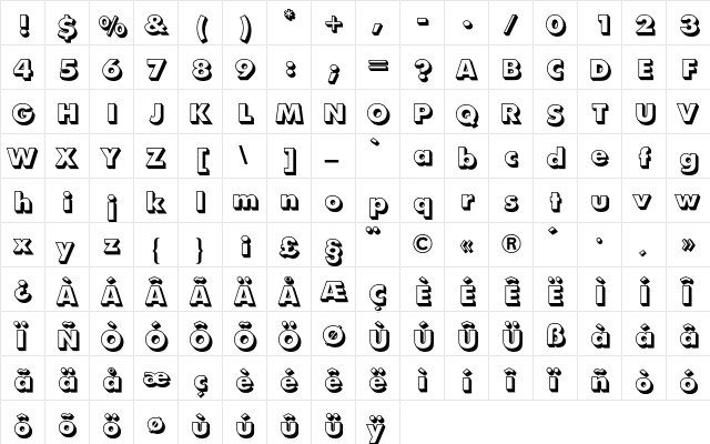 Futura BQ Regular font glyphpreview