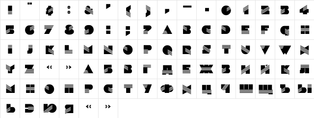 Sinaloa_DG Regular font glyphpreview