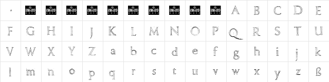 Freehand Roman Regular font glyphpreview