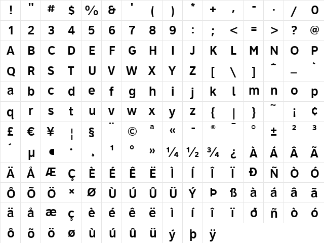 ClearviewHwy-5-W-R Regular font glyphpreview