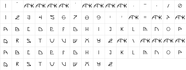 Oops Slize Regular font glyphpreview