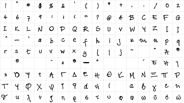 FL_INKBLOT_Bold Regular font glyphpreview