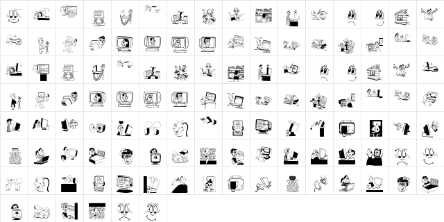 Users Regular font glyphpreview
