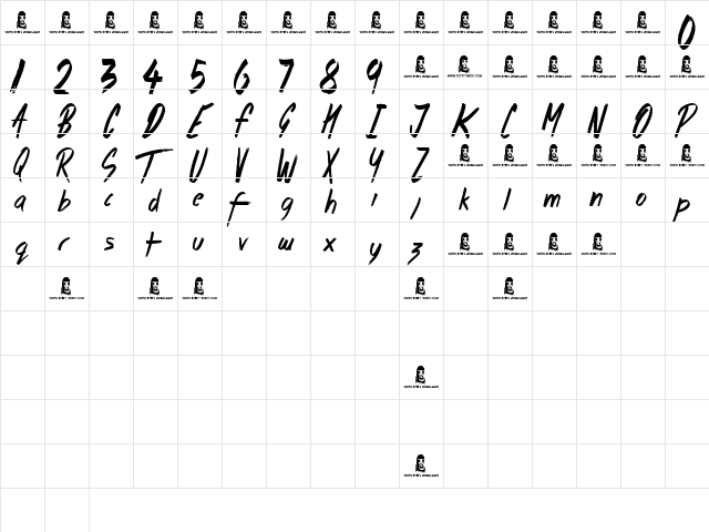 Morning Star Regular font glyphpreview