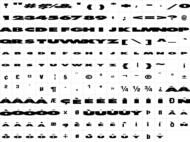 Value Regular font glyphpreview