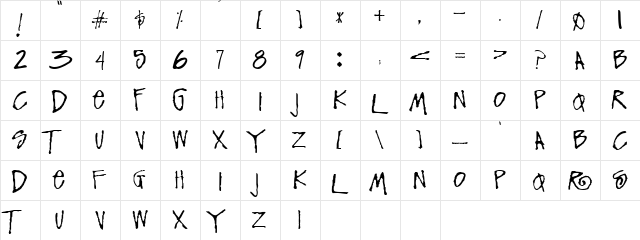 FunkyFresh Regular font glyphpreview