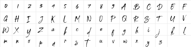Spoiled Regular font glyphpreview