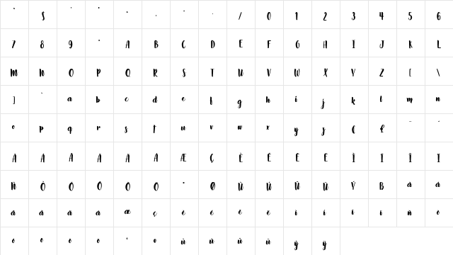 Slow Life Regular font glyphpreview