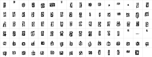 Evils Signature Regular font glyphpreview