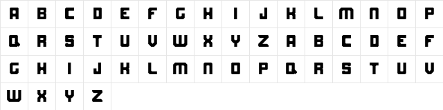 Mordak Regular font glyphpreview