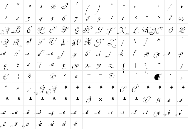 EscritaInicial Regular font glyphpreview