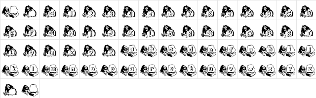 Smilin_John Regular font glyphpreview