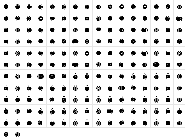 DB Layer 1 BRK Normal font glyphpreview