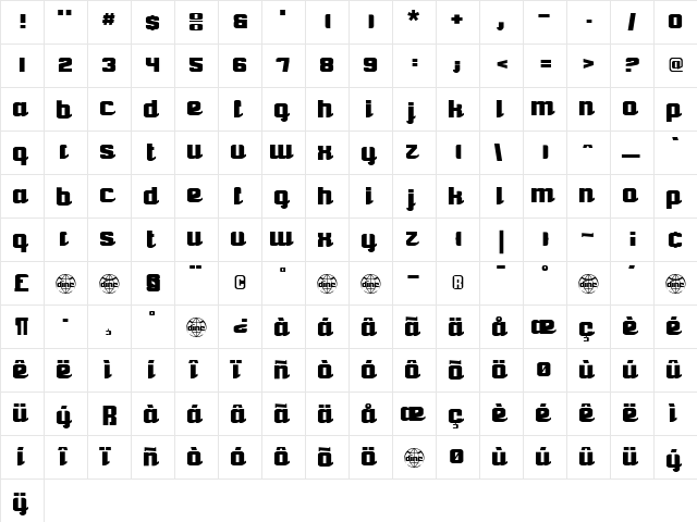 Scripto Regular font glyphpreview