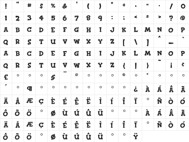 FinkBold Medium font glyphpreview