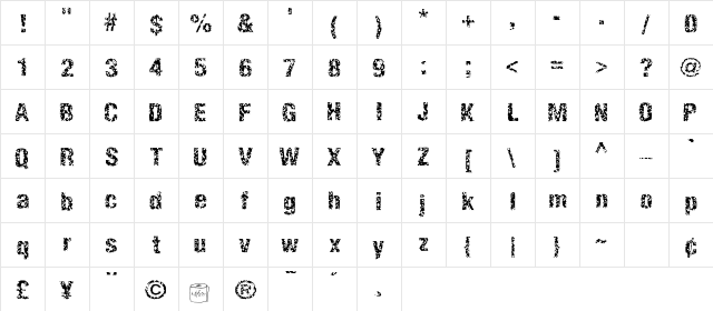 EnemaLight Regular font glyphpreview