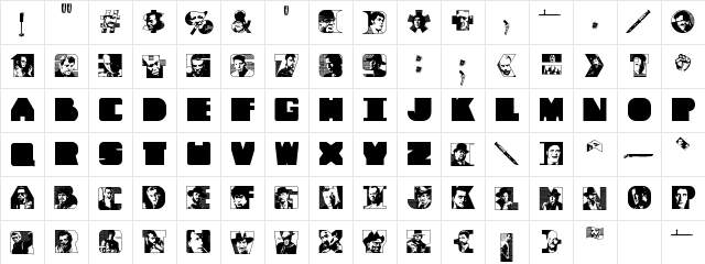 Tough Guyz Regular font glyphpreview