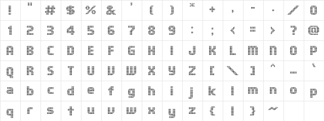 Fairfax Eight Regular font glyphpreview