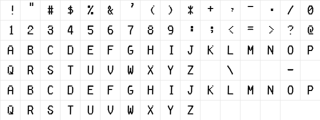 Dot Dot Regular font glyphpreview