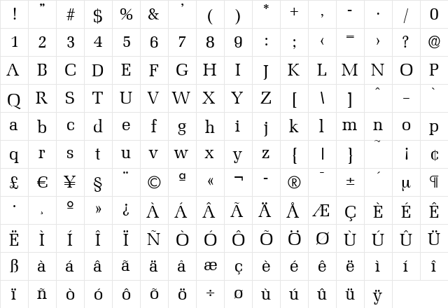 OscarBecker Regular font glyphpreview