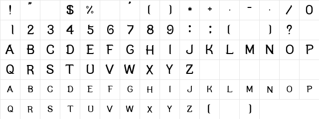 Ele Regular font glyphpreview