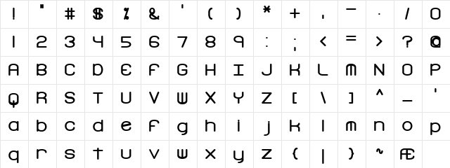 Freak Turbulence (BRK) Regular font glyphpreview