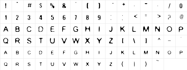 Rounded Genius Regular font glyphpreview