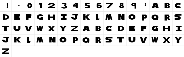 Tribute to Nova Regular font glyphpreview