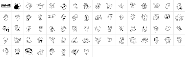 Sappy Mugs Regular font glyphpreview