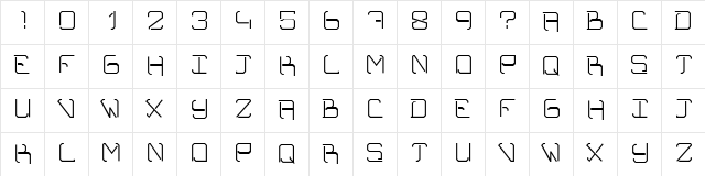 TYPORM01S Regular font glyphpreview