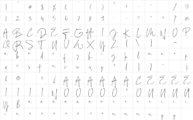 Estelly Regular font glyphpreview