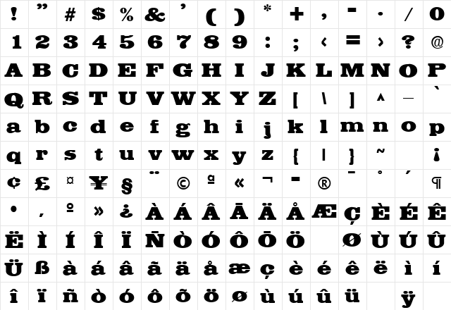 MsSprattSSK Regular font glyphpreview