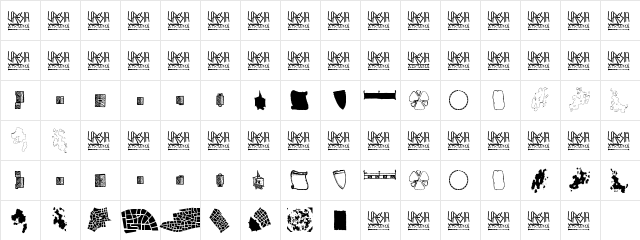 Uresia Arcane Sampler Regular font glyphpreview