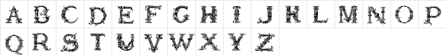 Burgoyne_Initials Normal font glyphpreview