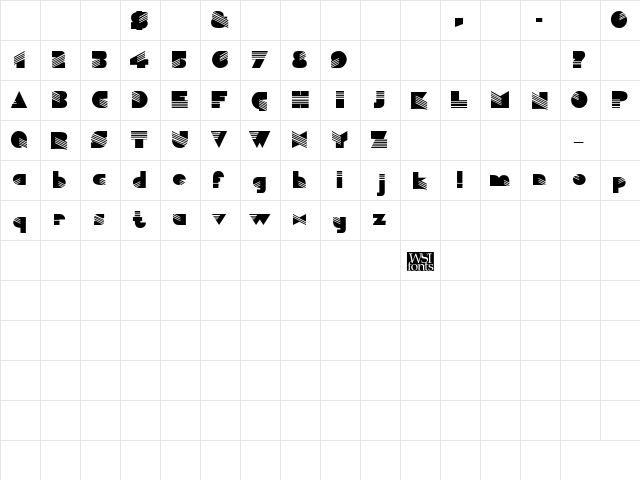 SaminoaDisplay Regular font glyphpreview