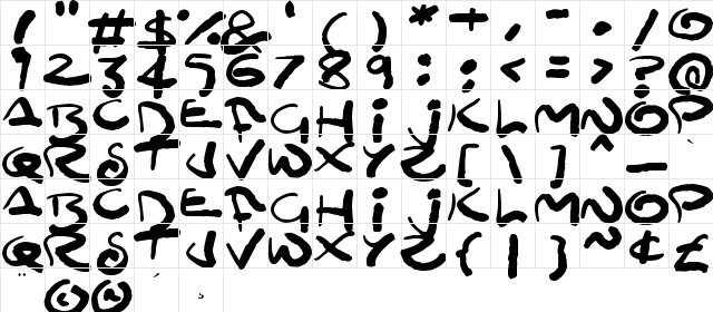 MooMoo Regular font glyphpreview