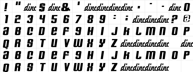 Starry Regular font glyphpreview