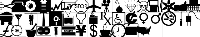 Business/-Ind.Dingbats Normal font glyphpreview