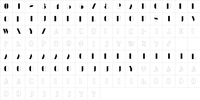 Vovchik Regular font glyphpreview