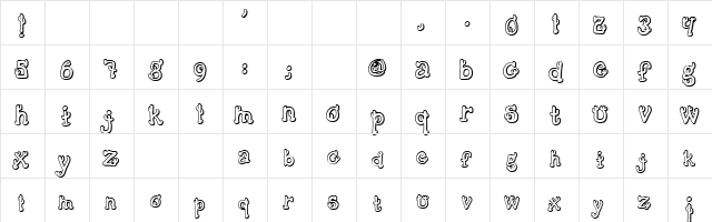 Cactus Sandwich Plain Regular font glyphpreview