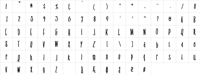 Venus flytrap  & the bug Regular font glyphpreview